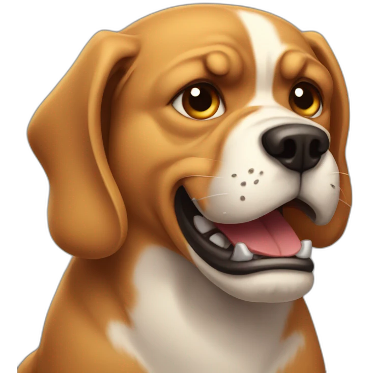 angry dog emoji