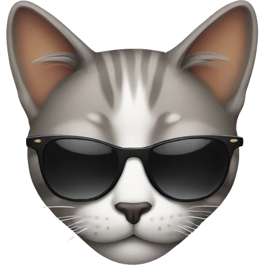 Cat with sunglasses emoji
