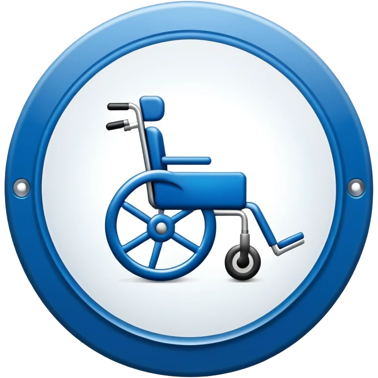 no-access wheelchair sign emoji