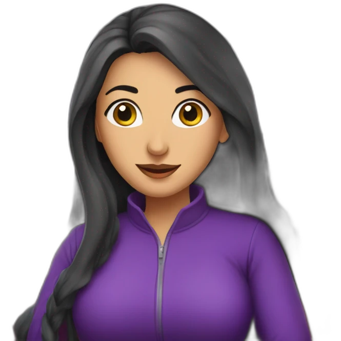 Armenian women in purple clothing in the bus emoji