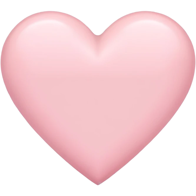 pastel pink heart emoji