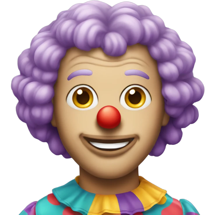 clown in a wig emoji