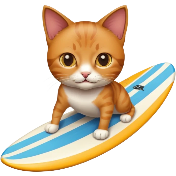 Cat going to surf  emoji