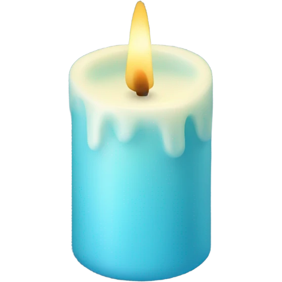 Light blue candle emoji