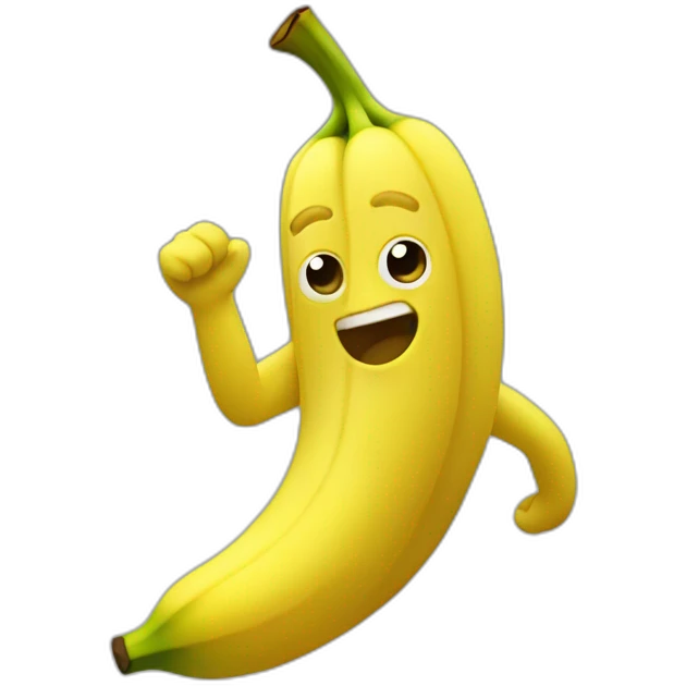 Banane qui fait un dab emoji