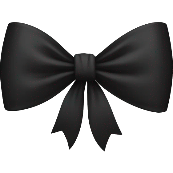 Black Bow  emoji