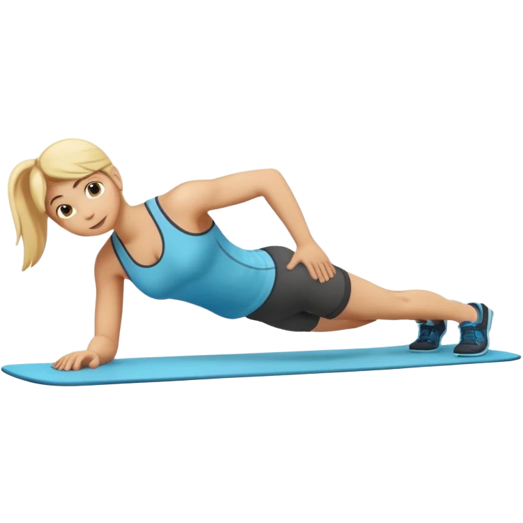 emoji of a fitness plank exercise emoji