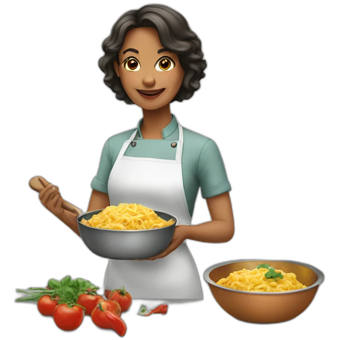 Femme dans la cuisine emoji