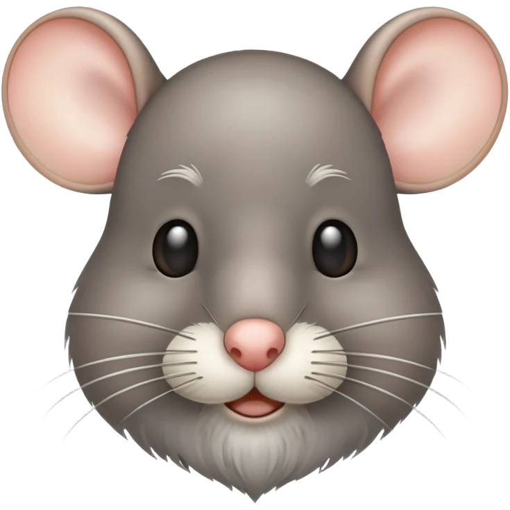 Mouse with a beard emoji