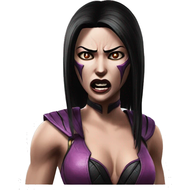 frightened Mileena Mortal Kombat X emoji