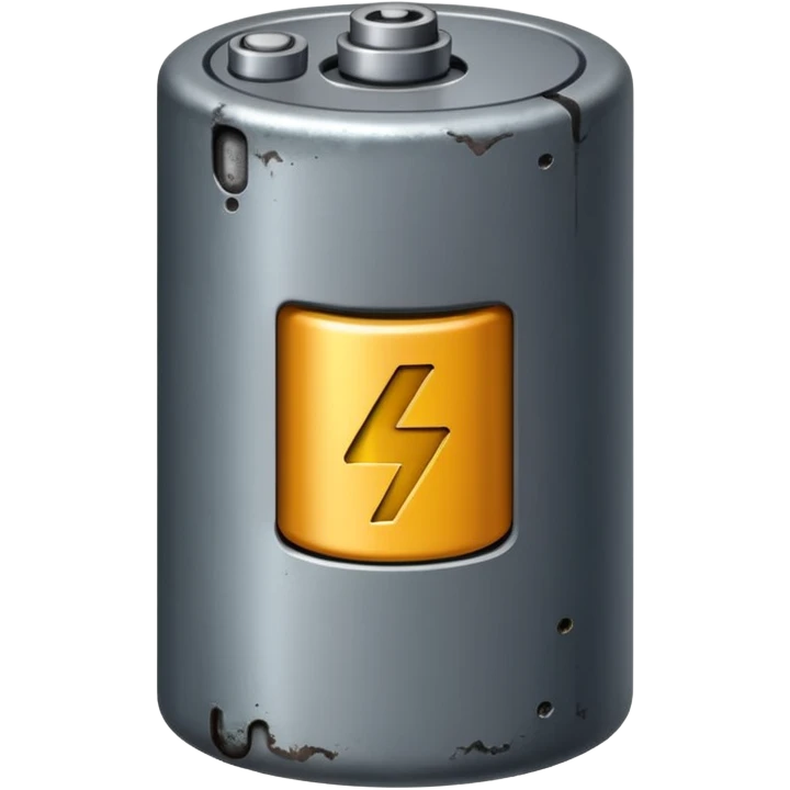 realistic big battery emoji