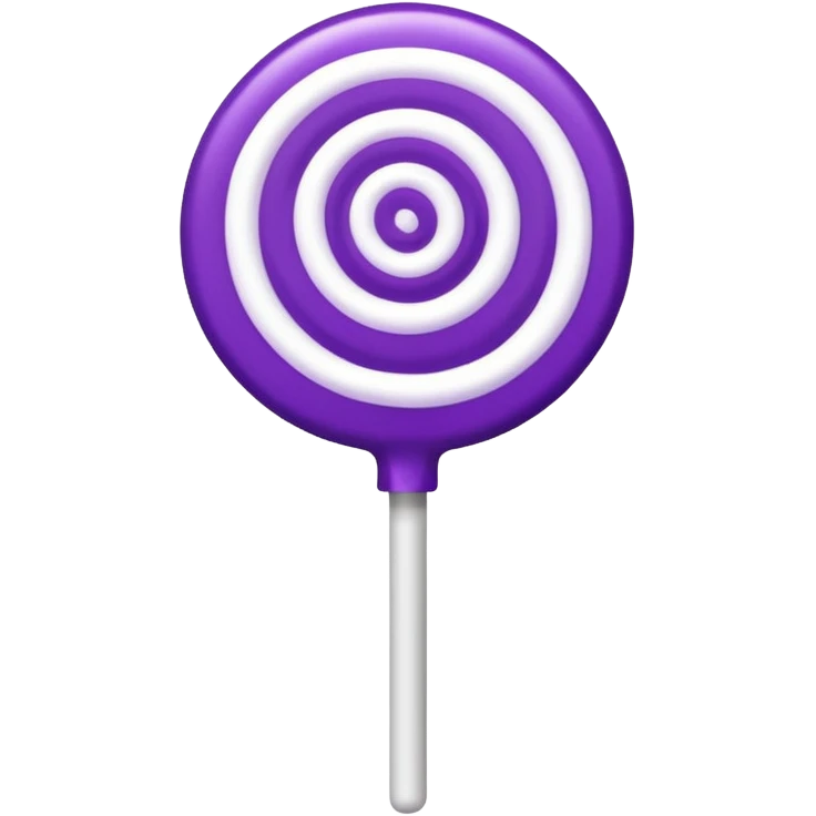 lolipop luminous purple and white emoji
