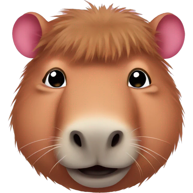pink capybara emoji