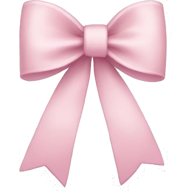 Light pink bow emoji