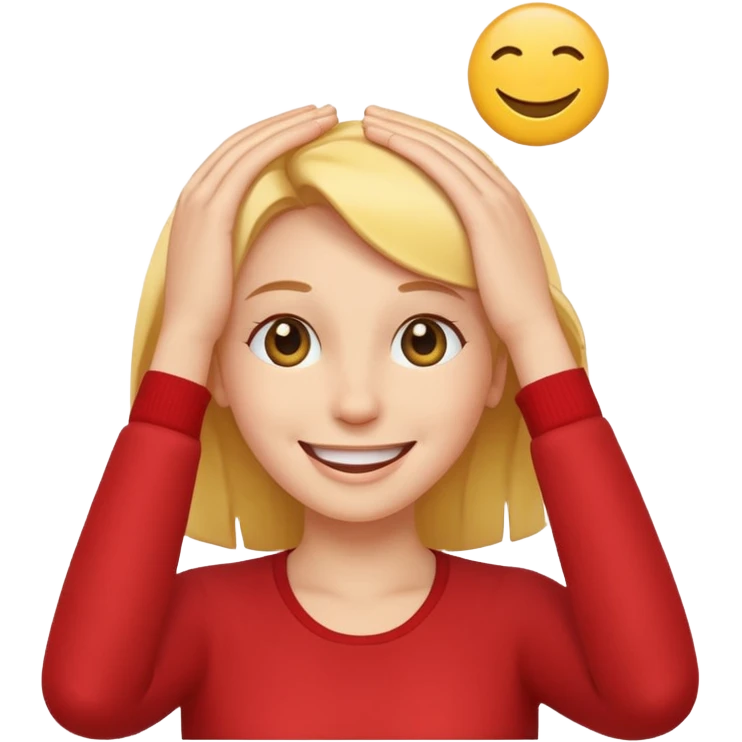 smiley putting hand on front of forehead emoji