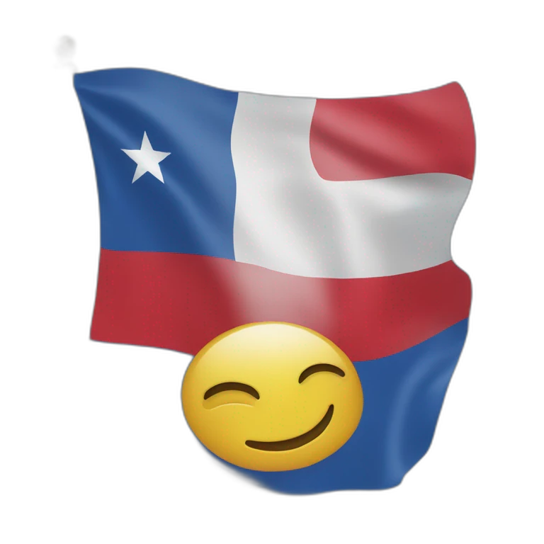 Bandera Dominicana en el cielo emoji