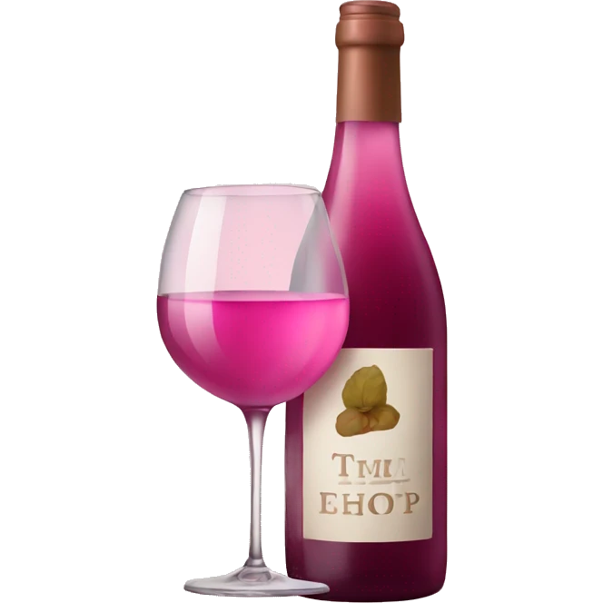 Pink wine emoji
