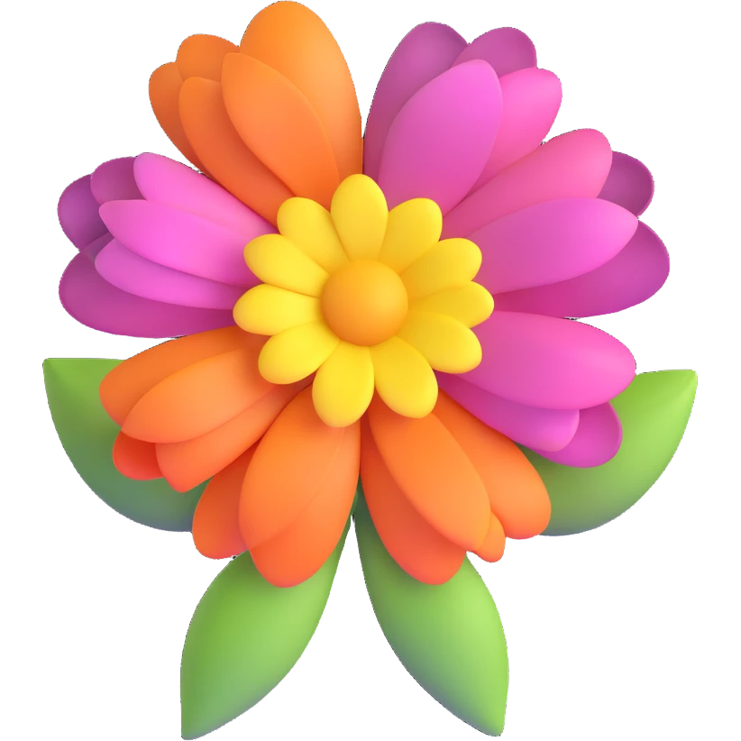flower with a bow emoji