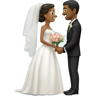 Wedding in the snow emoji