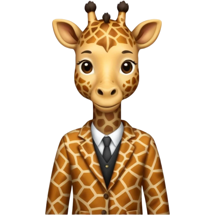 '' giraffe  Patterned'' clothes emoji