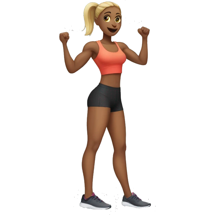 Leg day women emoji