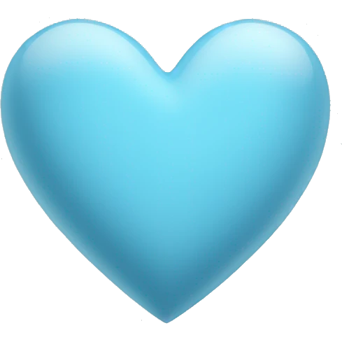 Light blue heart emoji