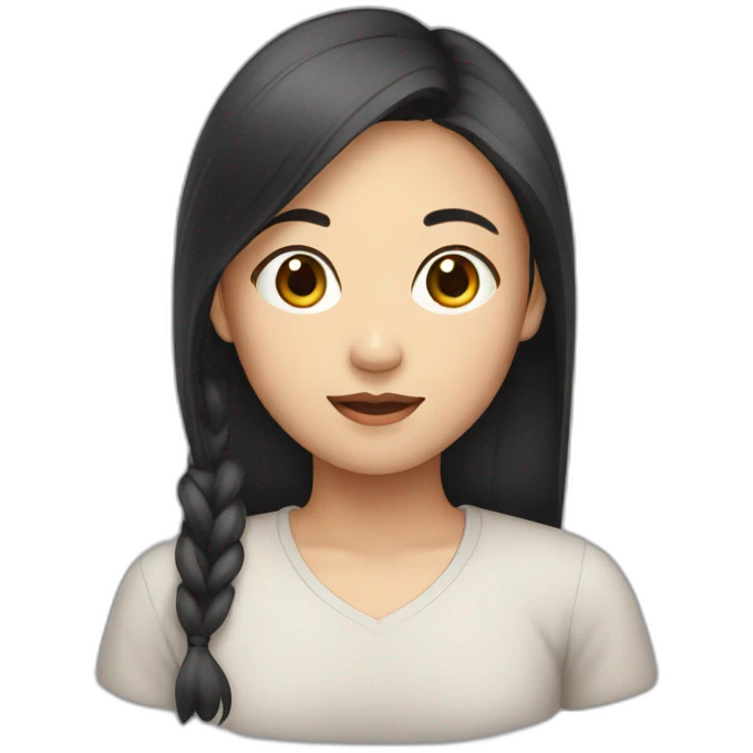 Asian girl emoji