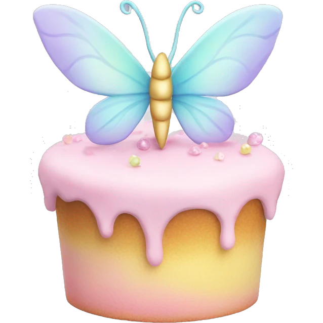 Fairy pastel cake emoji