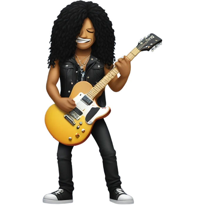 Slash playing guitar emoji