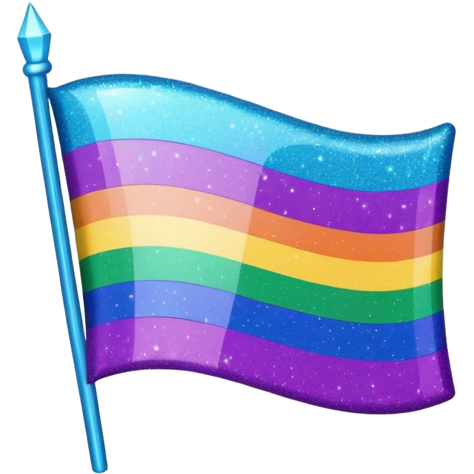 glitter cian and purple lgbtq emoji
