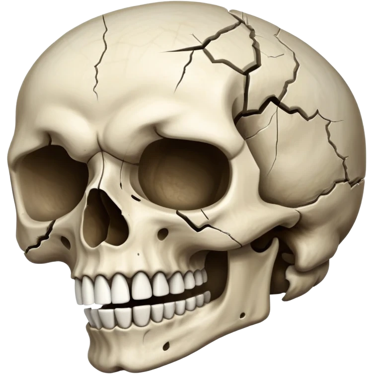 Cringe skull emoji