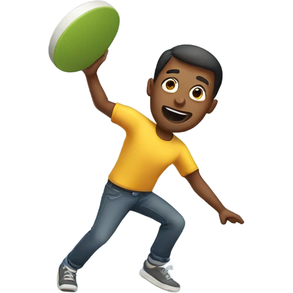 Man throwing frisbee emoji