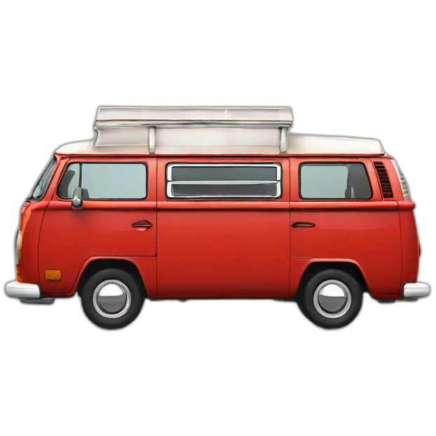 red vw t2.5 emoji