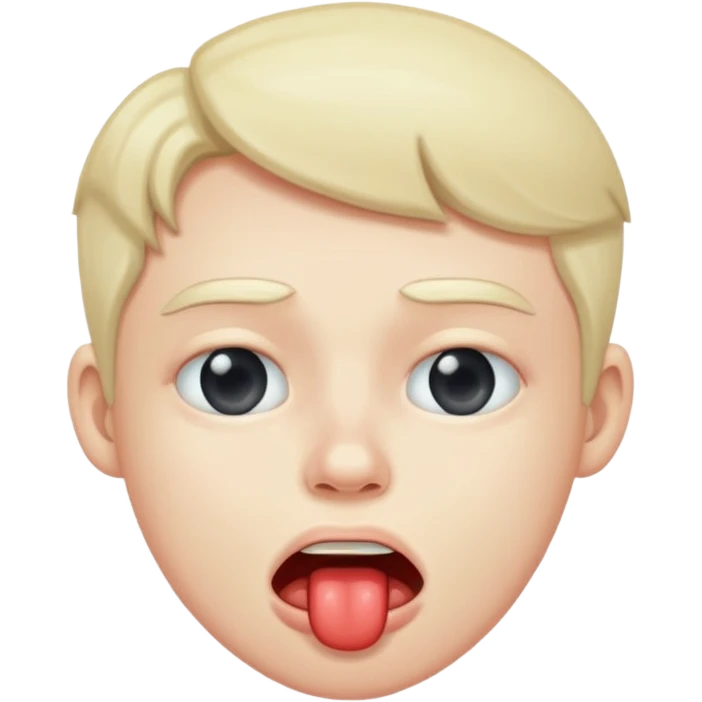 Retard drooling emoji