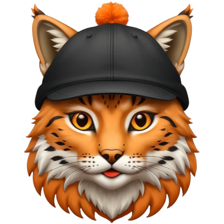 Un lince con gorra  emoji