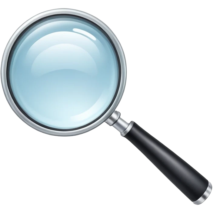 An open space under a magnifying glass emoji
