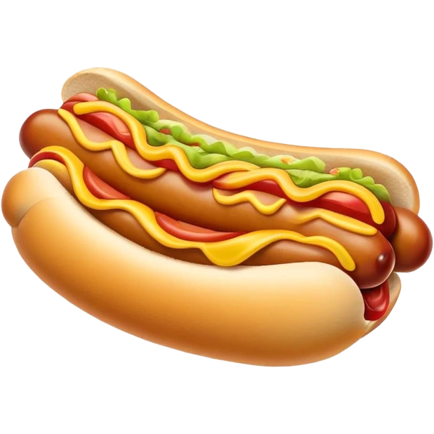 Happy hotdog character  emoji