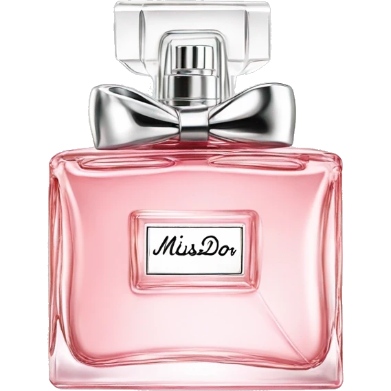 Miss Dior perfume in bow emoji