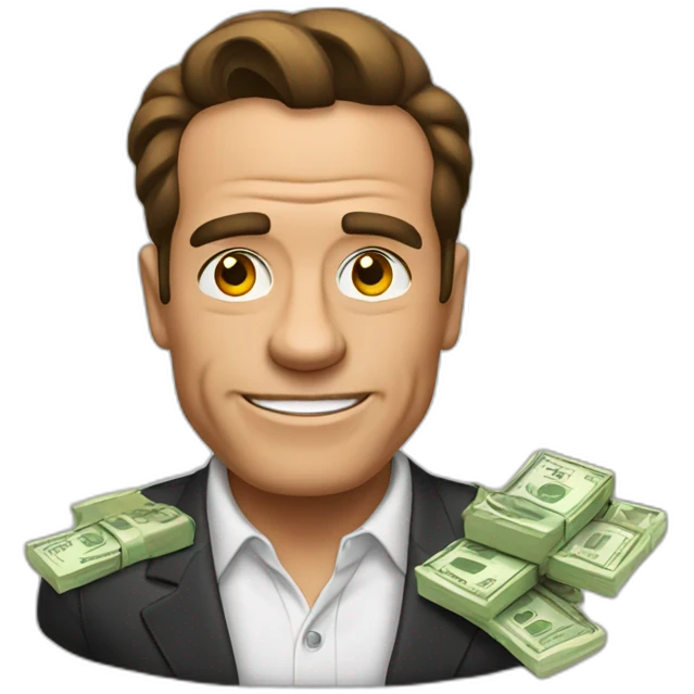 arnold with money emoji