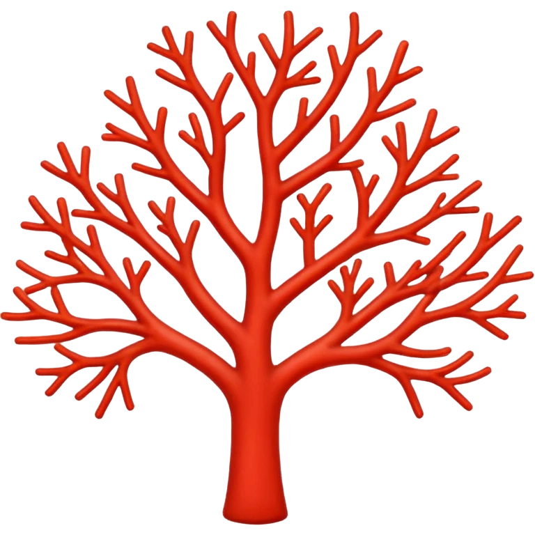 red Coral  emoji