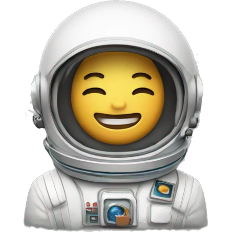 Chat qui vole avec un casque d'astronaute  emoji
