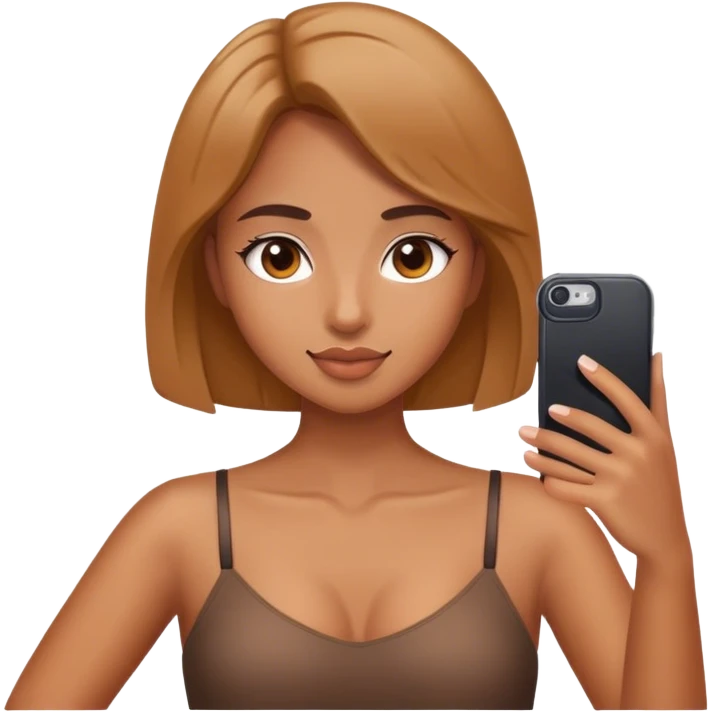 Girl take selfie emoji