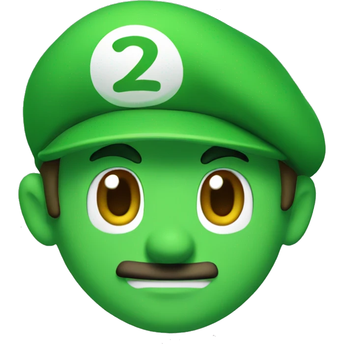 Luigi head  emoji