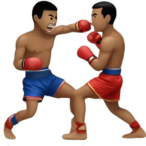 Muay thai match emoji