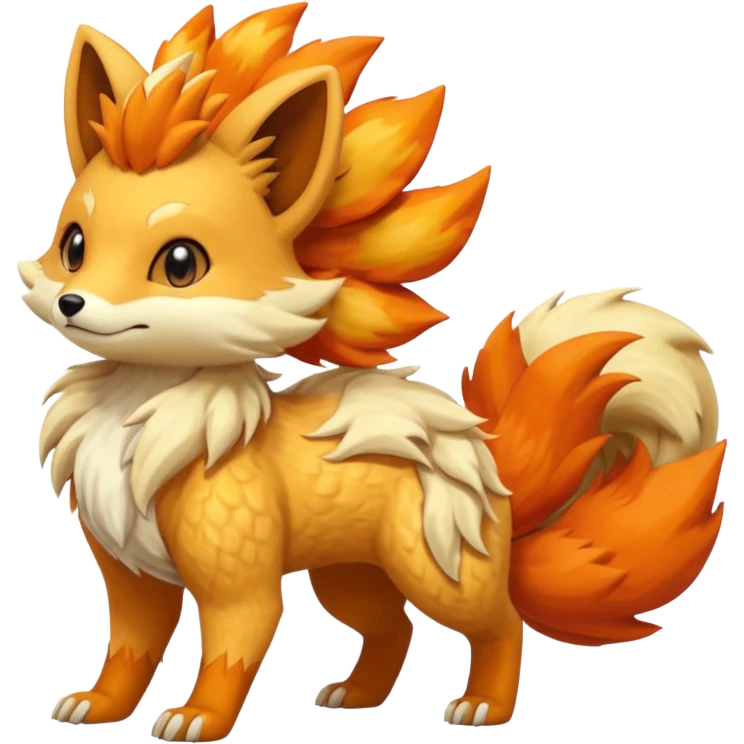 Sandshrew-Ninetails-Fennekin-Vulpix-fusion emoji