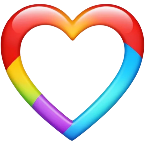 Crée un cœur avec plusieurs couleur  emoji