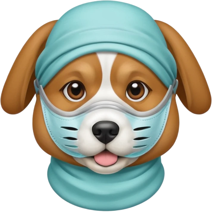 dog Wearing Medical Mask emoji