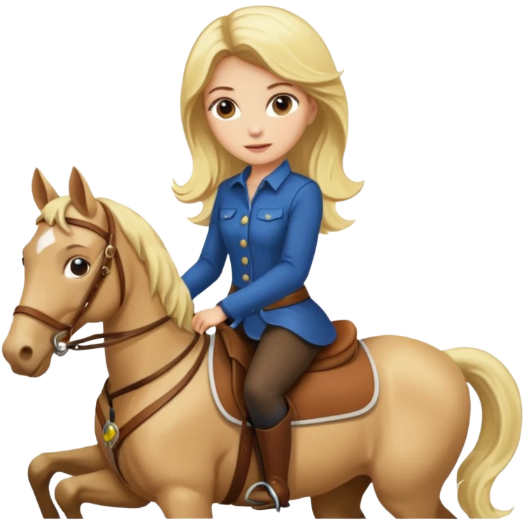 Horse rider woman emoji