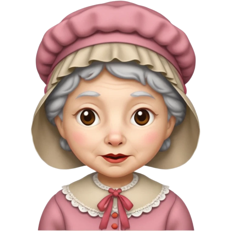 The big bad wolf put on Grandma's clothes and disguised itself as a human. emoji