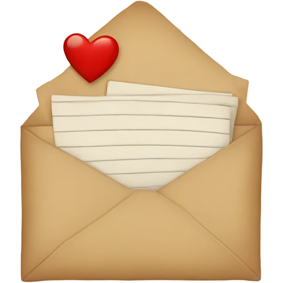 Love letter emoji